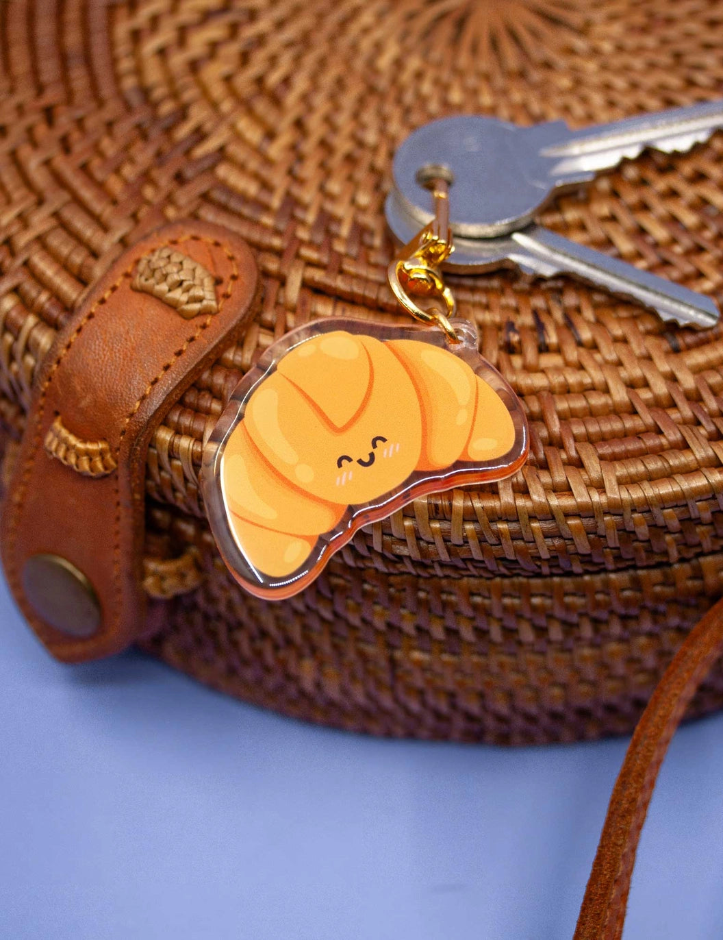 Croissant Keychain