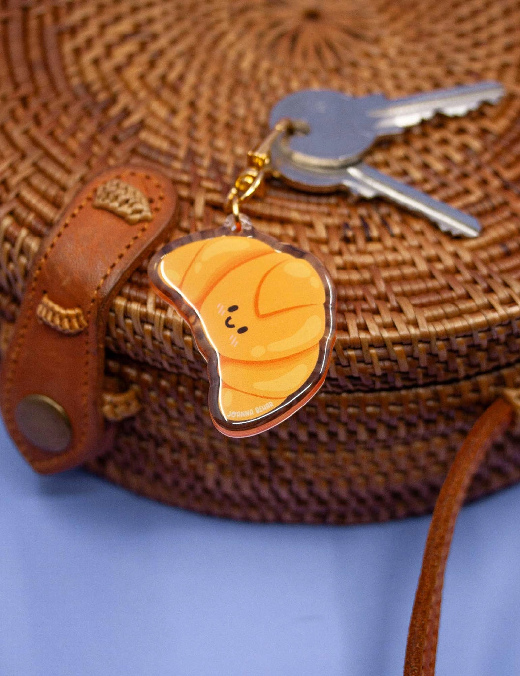 Croissant Keychain
