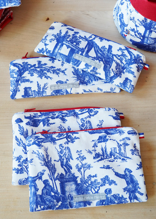 Toile de Jouy Cotton Bags