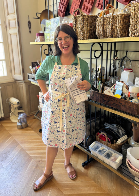 Sac á Salades - Paris Apron + Tea Towel Set